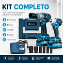 Kit Chave De Impacto 60v Bivolt Com 2 Baterias Carregador