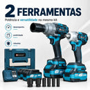 Kit Chave De Impacto 60v Bivolt Com 2 Baterias Carregador