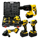 Kit Multi Ferramentas 4 Em 1 48v Sem Fio Com 2 Baterias