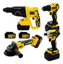 Kit Multi Ferramentas 4 Em 1 48v Sem Fio Com 2 Baterias