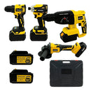 Kit Multi Ferramentas 4 Em 1 48v Sem Fio Com 2 Baterias