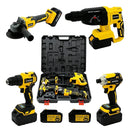 Kit Multi Ferramentas 4 Em 1 48v Sem Fio Com 2 Baterias