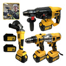 Kit Multi Ferramentas 4 Em 1 48v Sem Fio Com 2 Baterias