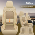 (Ajustável para seu veículo ) Kit Capa Banco de Carro Completo em Couro Legítimo Italian + BRINDE: Kit Tapete Completo
